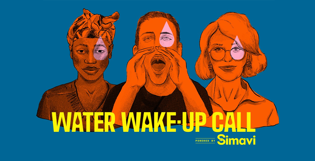 Campagnebeeld Water Wake-Up Call van Simavi